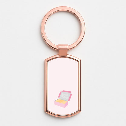 Biscuits Rose Gold Keyring