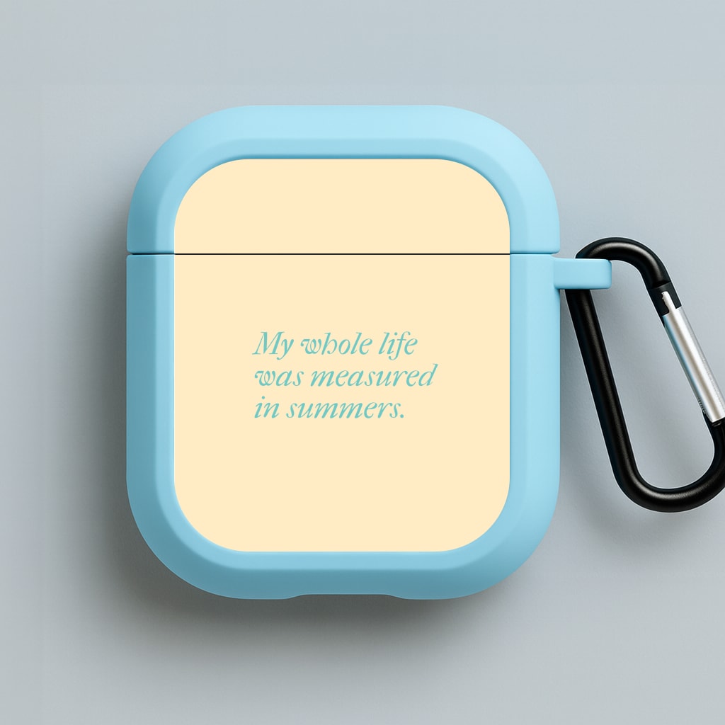 Measured In Summers Blue AirPods Case