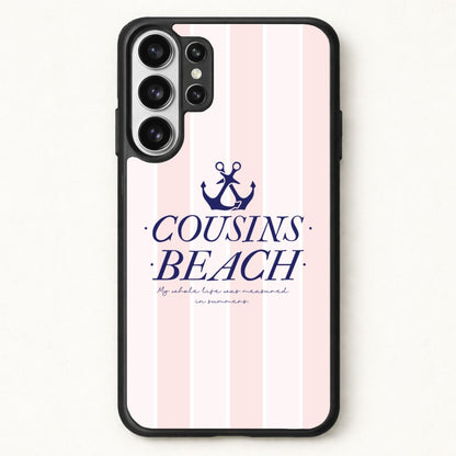 Stripes Cousin Beach Phone Case for Galaxy S26 Ultra