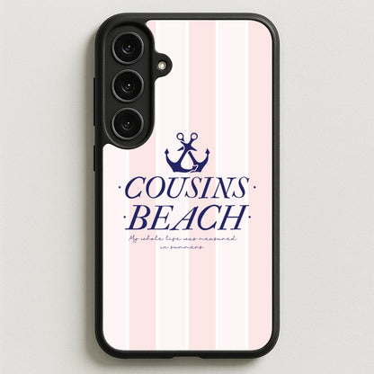 Stripes Cousin Beach Phone Case for Galaxy S25FE