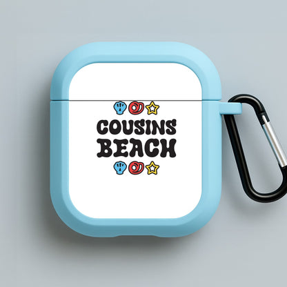 Cartoon Cousins Beach Blue AirPods Case