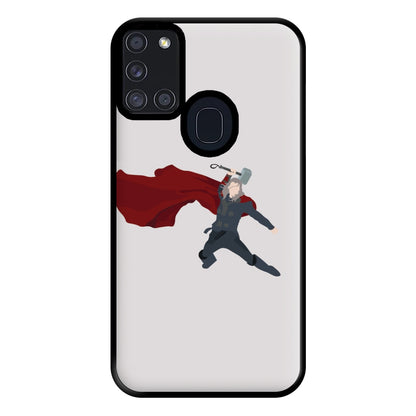 Cape Flowing - Thor Phone Case for Galaxy A21s