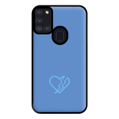 Lightning Heart Phone Case for Galaxy A21s