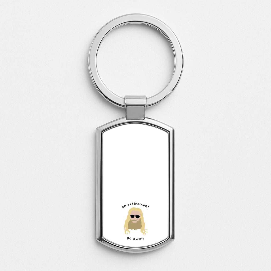 On Retirement Luxury Keyring