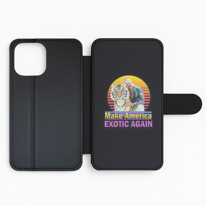 Make America Exotic Again Black - Tiger King Flip Phone Case