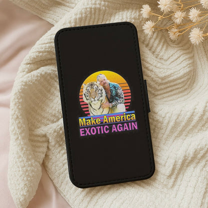 Make America Exotic Again Black - Tiger King Wallet Phone Case