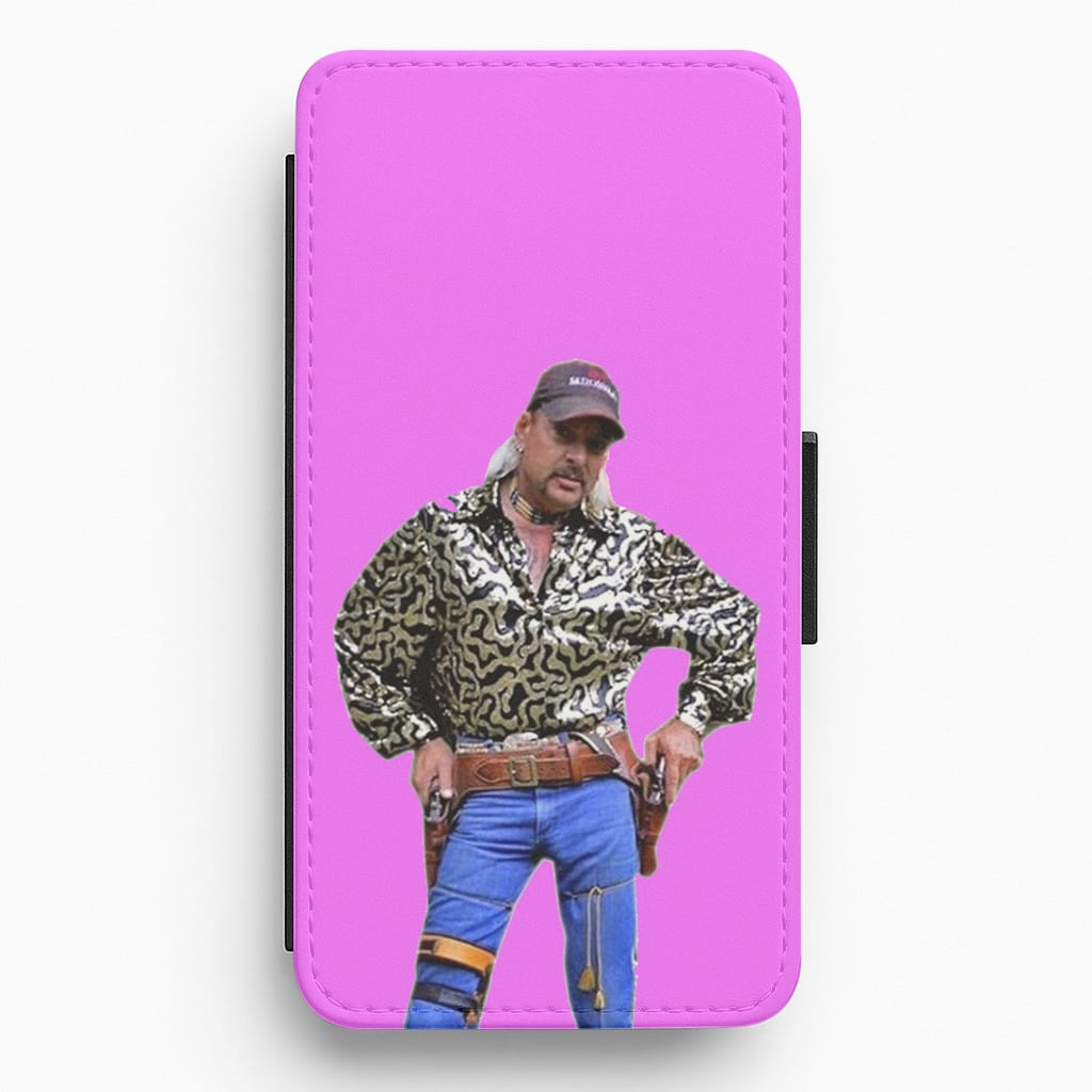 Tiger King Pose - Pink Tiger King Flip / Wallet Phone Case