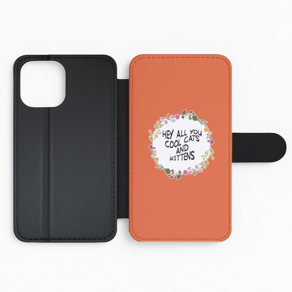 Hey All You Cool Cats And Kittens - Tiger King Flip Phone Case
