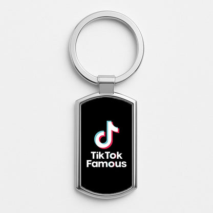 TikTok Famous Silver Keyring