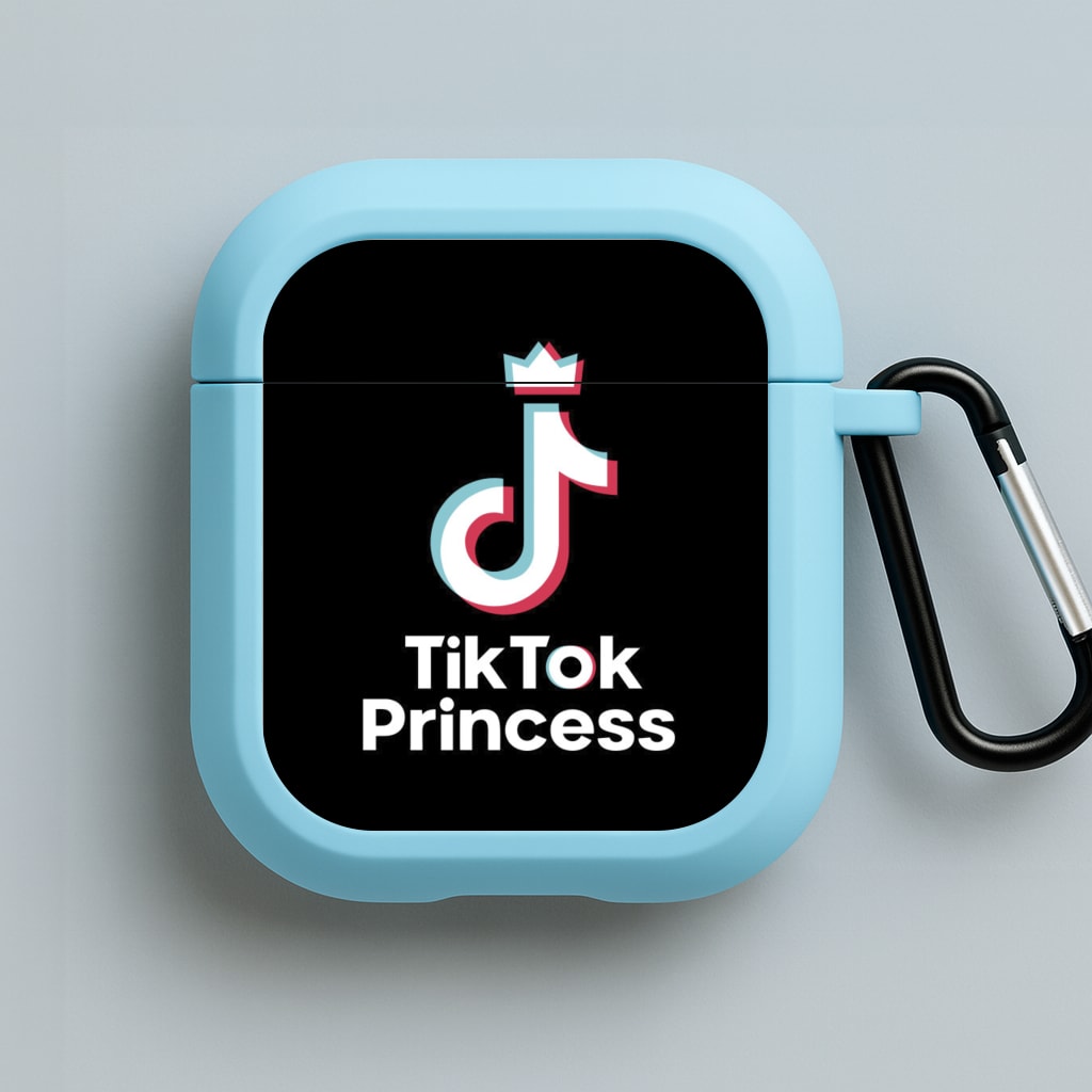 TikTok Princess Blue AirPods Case