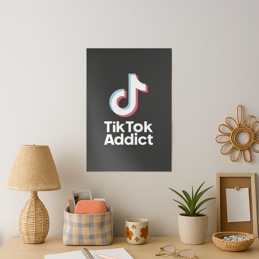 TikTok Addict Art Print