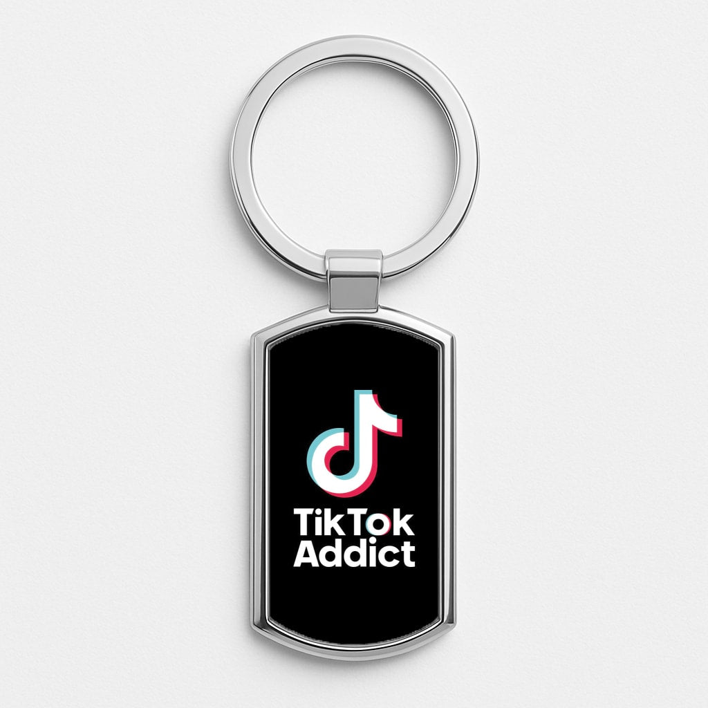 TikTok Addict Luxury Keyring