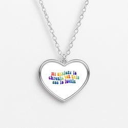 My Anxiety Is Chronic But This Ass Is Iconic - TikTok Heart Necklace