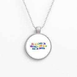 My Anxiety Is Chronic But This Ass Is Iconic - TikTok Circle Necklace