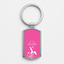 Pink Pony Club 2 Silver Keyring