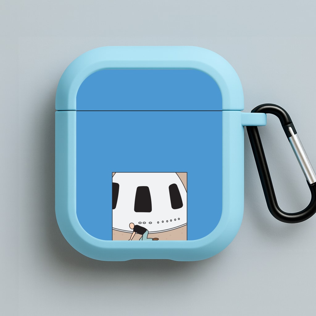 Jeff Falling Over Blue AirPods Case