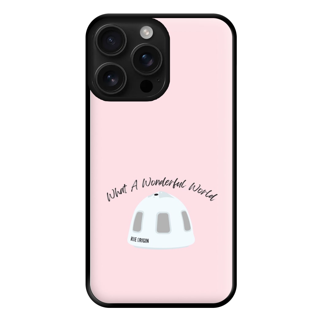 What A Wonderful World Space Launch Phone Case for iPhone 16 Pro Max