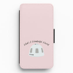 What A Wonderful World Space Launch Flip / Wallet Phone Case