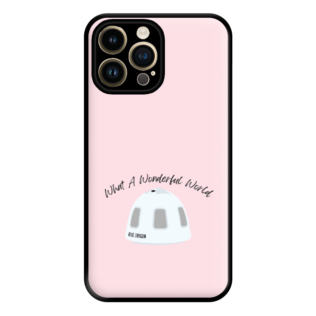 What A Wonderful World Space Launch Phone Case for iPhone 14 Pro Max