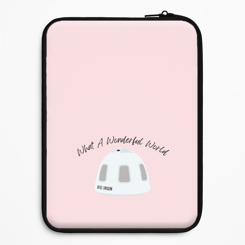 What A Wonderful World Space Launch Universal Laptop Sleeve