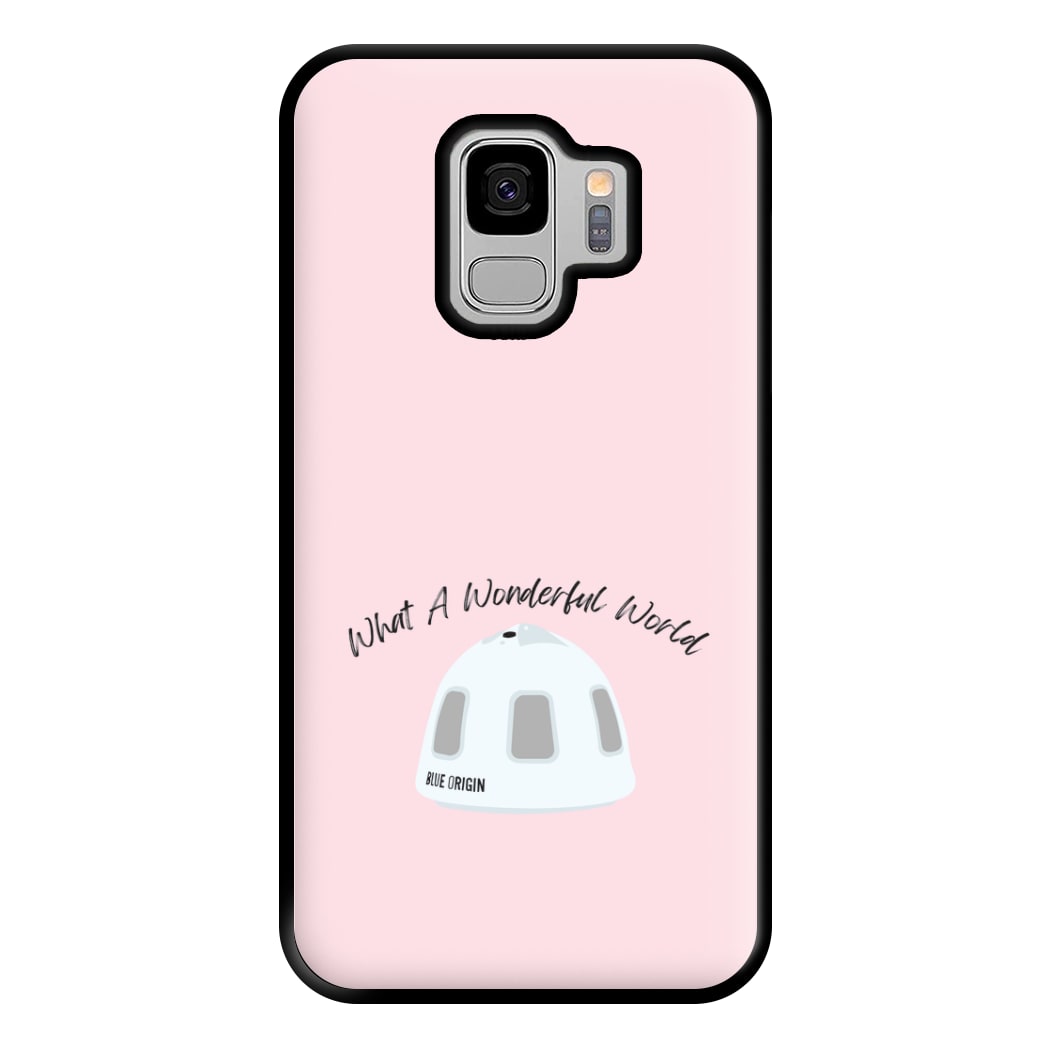What A Wonderful World Space Launch Phone Case for Galaxy S9 Plus