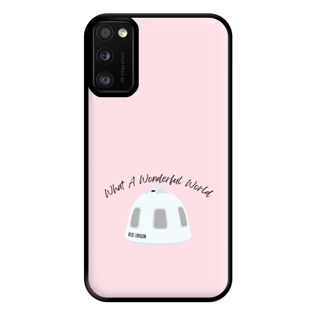 What A Wonderful World Space Launch Phone Case for Galaxy A41