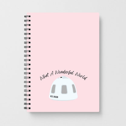 What A Wonderful World Space Launch Notebook