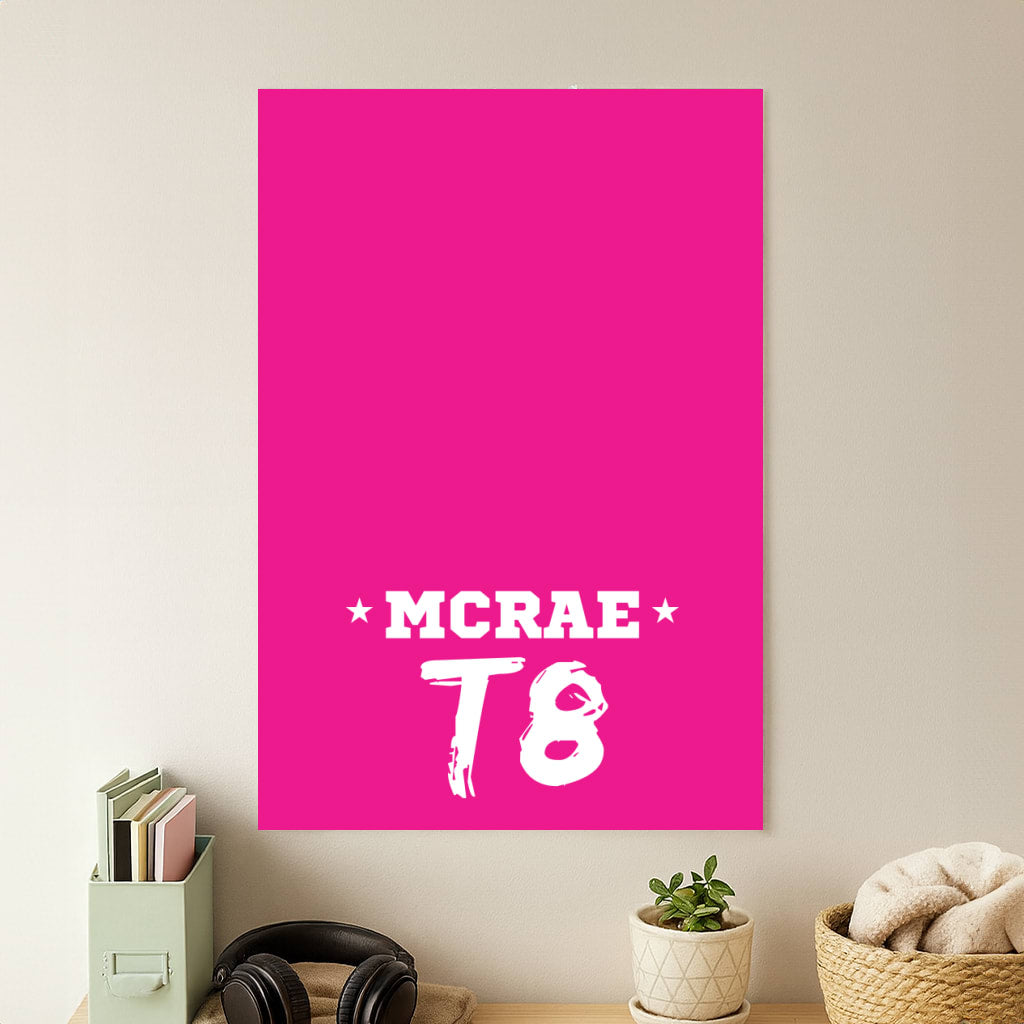 Pink T8 Sports Poster