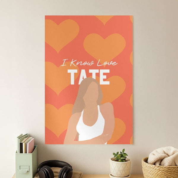 I Know Love Pattern Poster