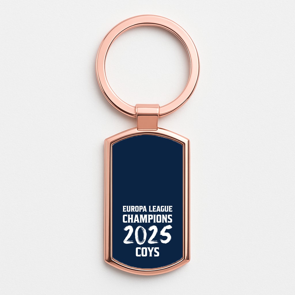 Europa League Winners 2025 - COYS Rose Gold Keyring