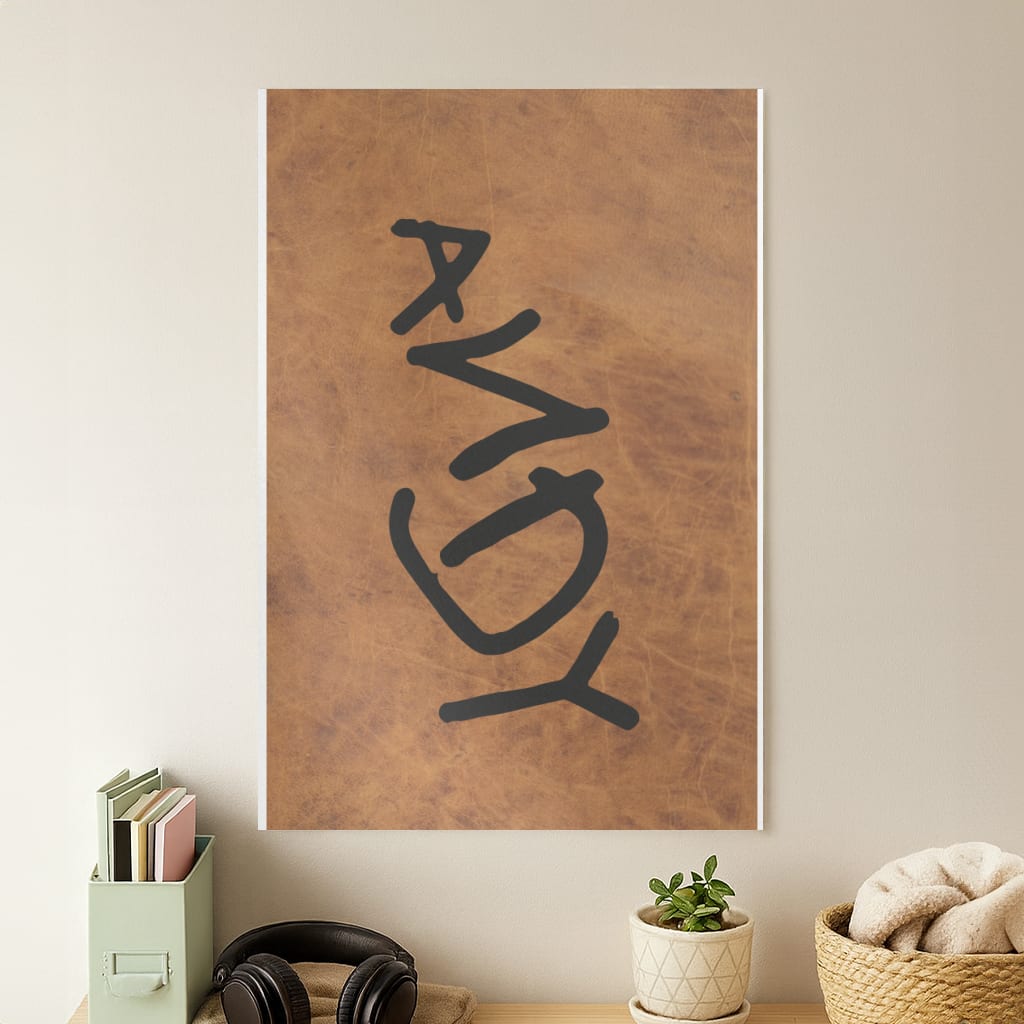 Andy Footprint Poster