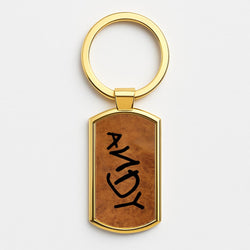 Andy Footprint Gold Keyring