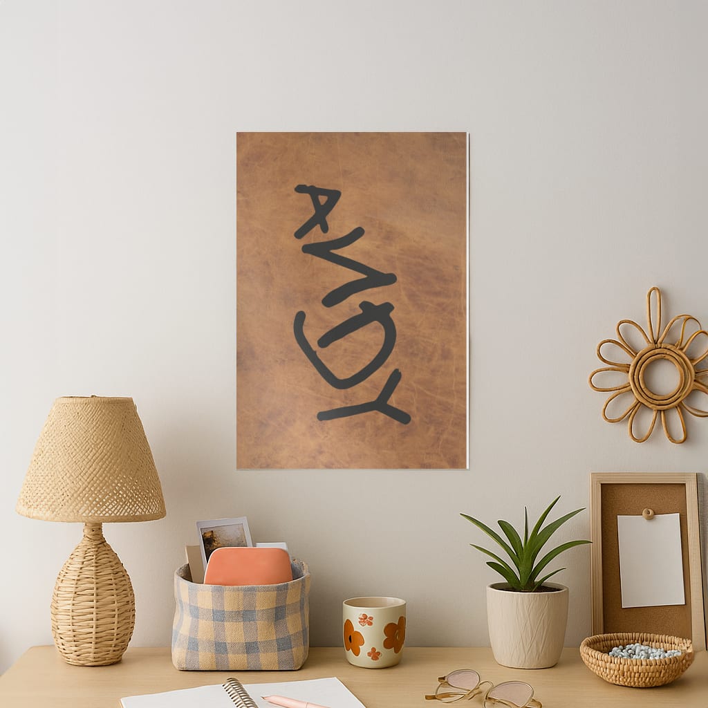 Andy Footprint Art Print