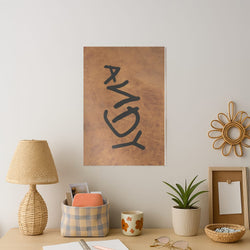Andy Footprint Art Print