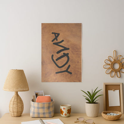 Andy Footprint Art Print
