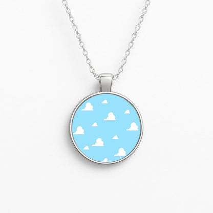 Andy's Bedroom Wallpaper Circle Necklace