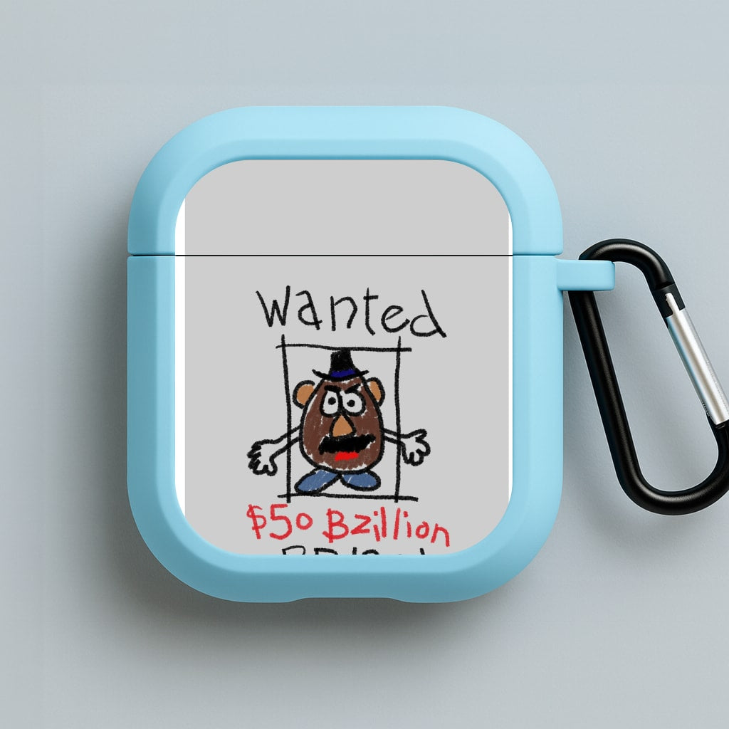 Mr Potato Head - Wanted A Story of Toys Blue AirPods Case
