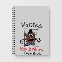Mr Potato Head - Wanted A Story of Toys Notebook