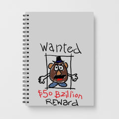Mr Potato Head - Wanted A Story of Toys Notebook