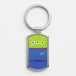A Story of Toys Alien Costume Silver Keyring