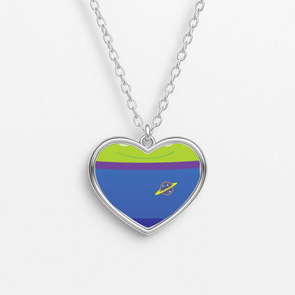 A Story of Toys Alien Costume Heart Necklace