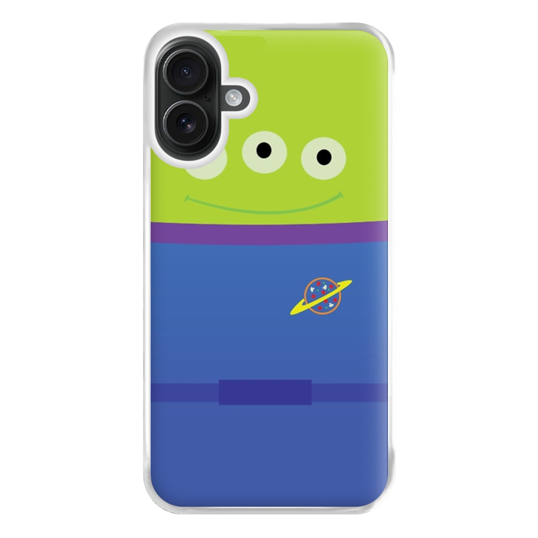 A Story of Toys Alien Costume Phone Case for iPhone 16 Plus