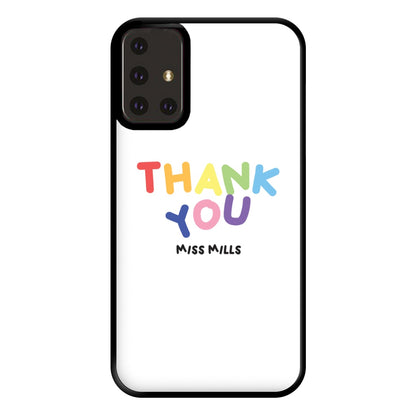 Thank You - Personalised Teachers Gift Phone Case for Galaxy A71