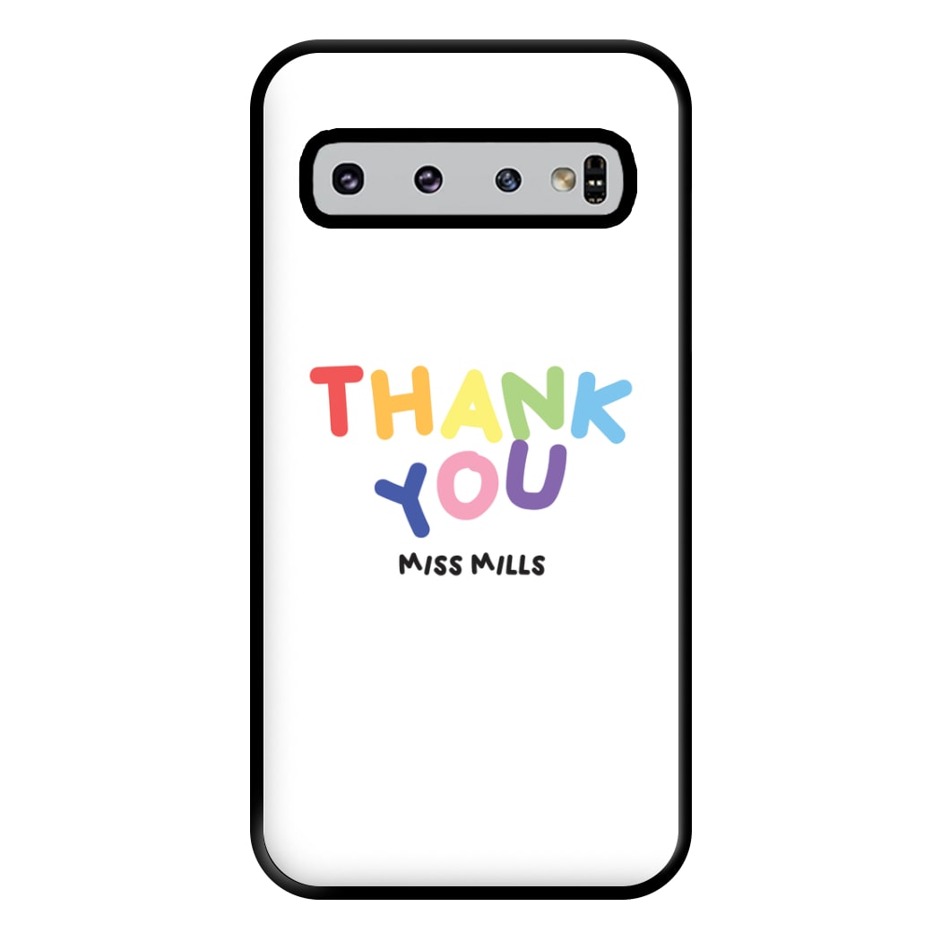 Thank You - Personalised Teachers Gift Phone Case for Galaxy S10 Plus