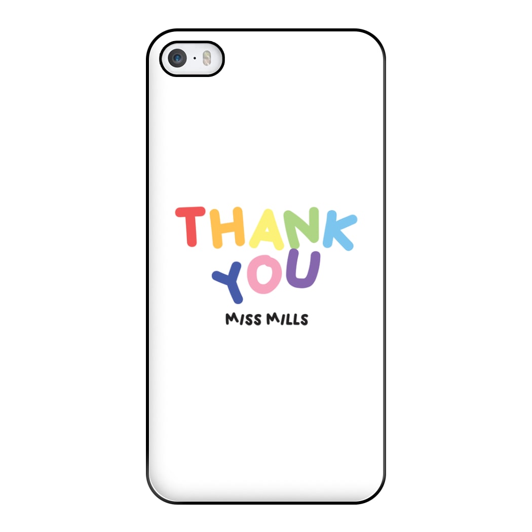 Thank You - Personalised Teachers Gift Phone Case for iPhone 5 / 5s / SE 2016