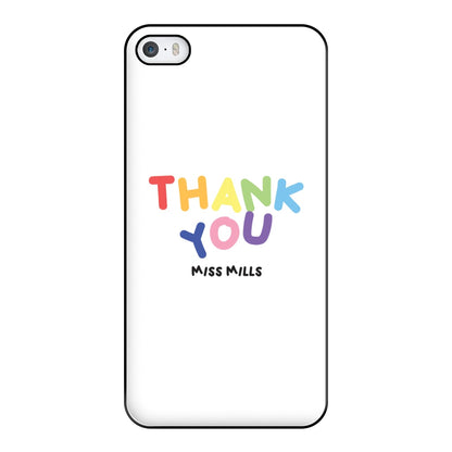 Thank You - Personalised Teachers Gift Phone Case for iPhone 5 / 5s / SE 2016