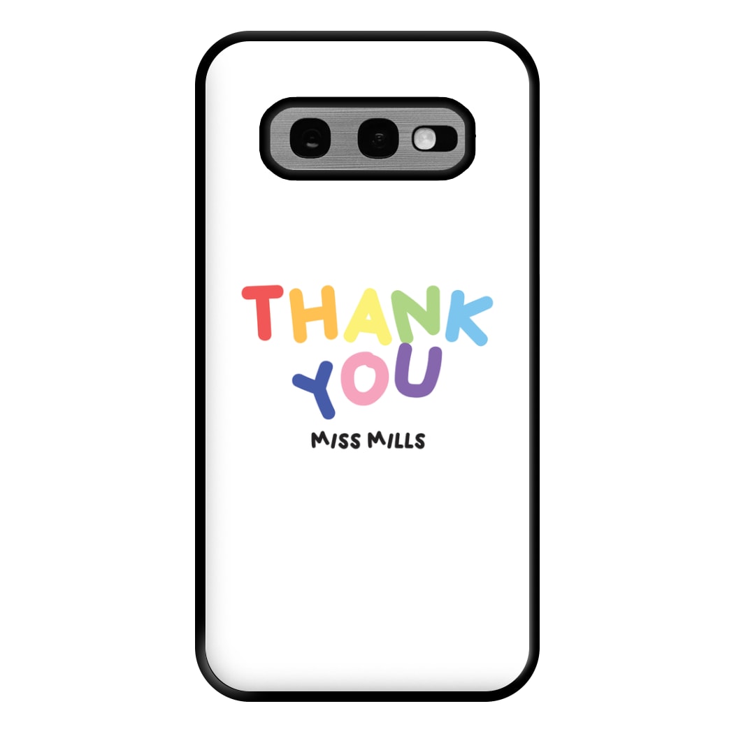 Thank You - Personalised Teachers Gift Phone Case for Galaxy S10e