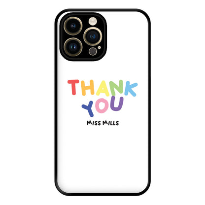 Thank You - Personalised Teachers Gift Phone Case for iPhone 14 Pro Max