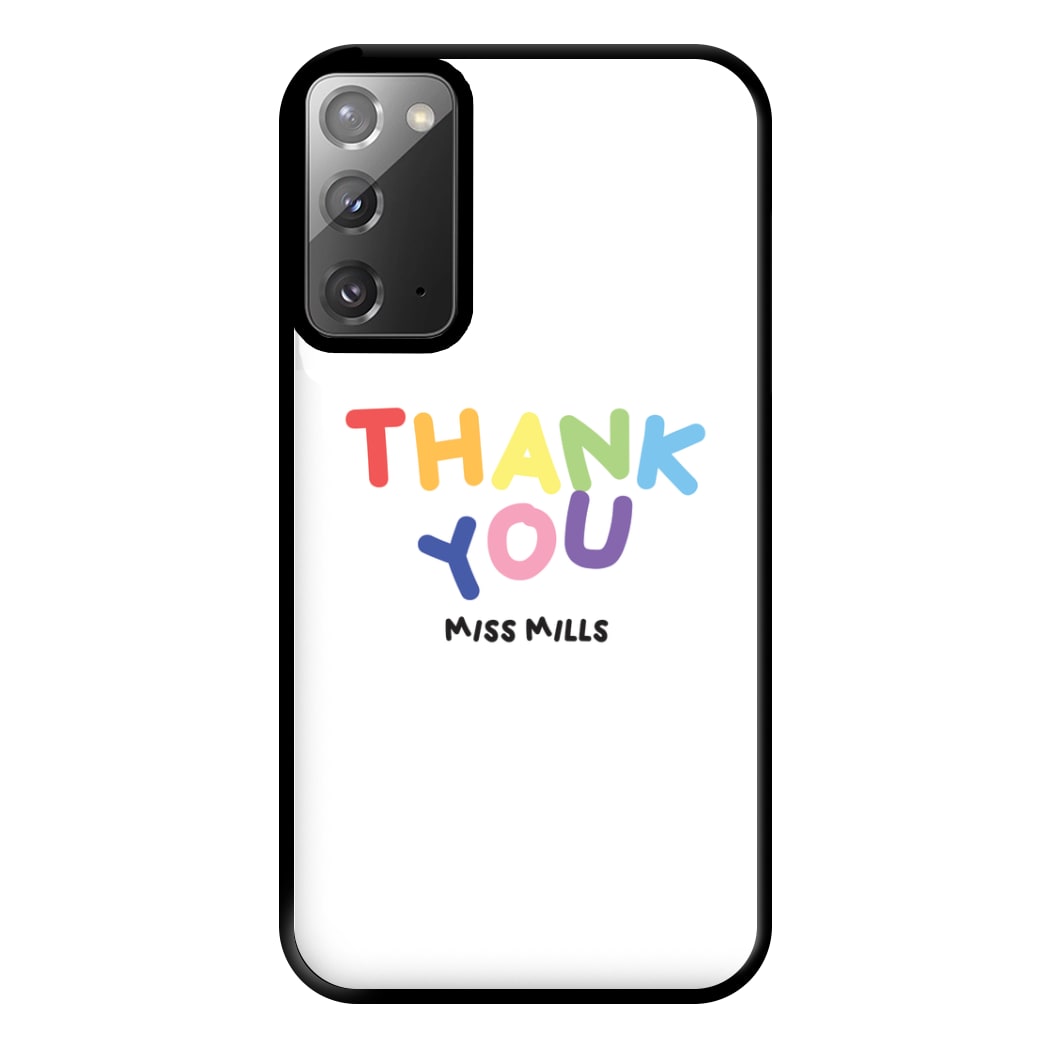 Thank You - Personalised Teachers Gift Phone Case for Galaxy Note 20 Ultra