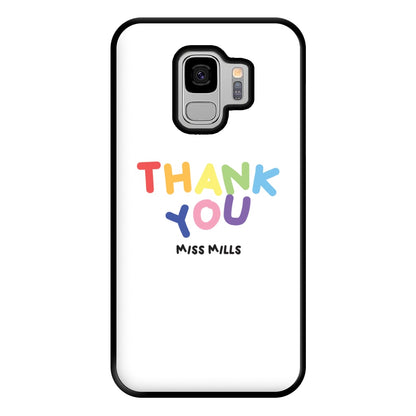 Thank You - Personalised Teachers Gift Phone Case for Galaxy S9 Plus